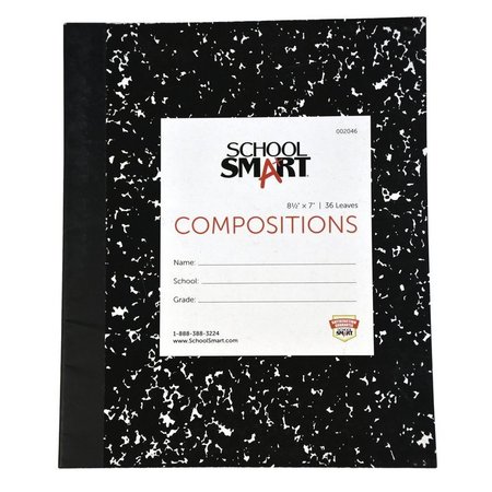 SCHOOL SMART Flexible Cover Composition Book, 8-1/2 x 7 Inches, 36 Sheets PMMK37122SS-5987